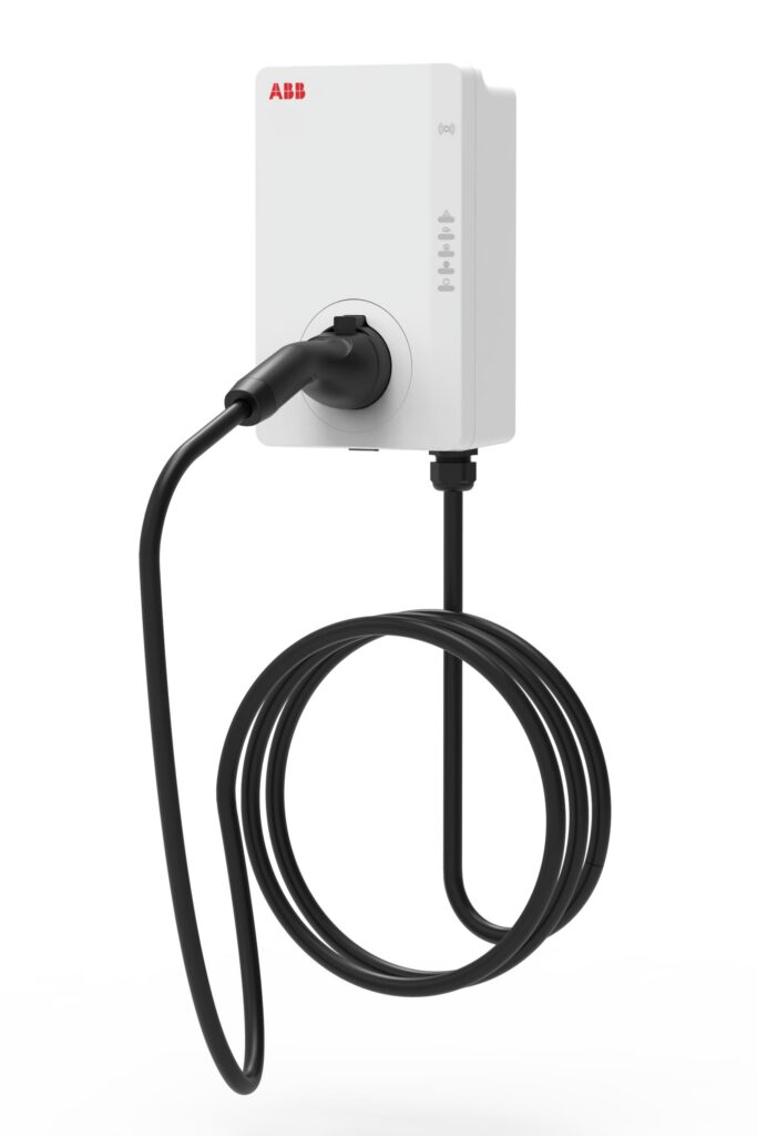 ABB uzlādes stacija Terra AC V2 W22-G5-R-V2-0, 22kW, 32A, cable 5m, type 2, RFID