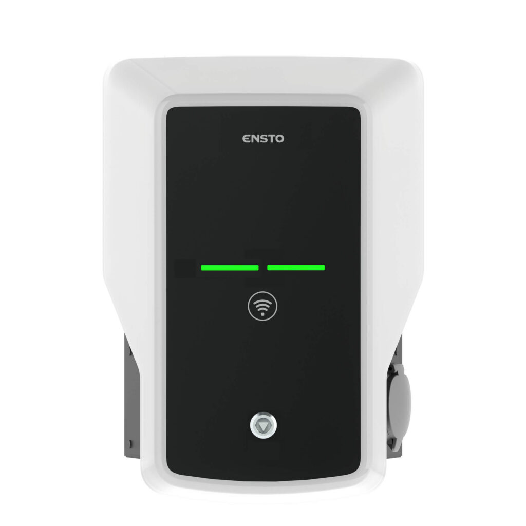 Ensto Wallbox EVB100-BLBC 1x22kW T2 MID LAN