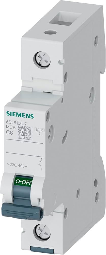 Siemens modulārais automātslēdzis 1F, C-6A, 230/400V, 6kA