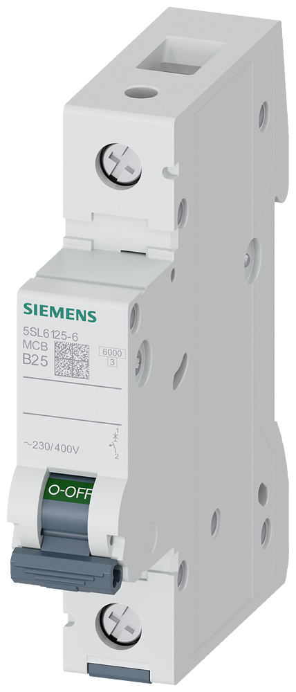 Siemens modulārais automātslēdzis 1F, B-25A, 230/400V, 6kA