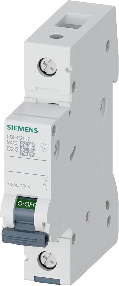 Siemens modulārais automātslēdzis 1F, C-25A, 230/400V, 6kA