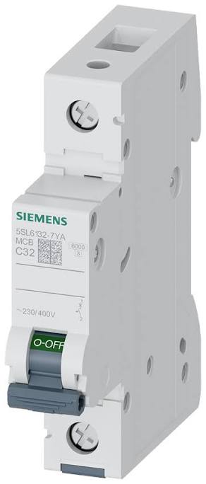 Siemens modulārais automātslēdzis 1F, C-32A, 230/400V, 6kA