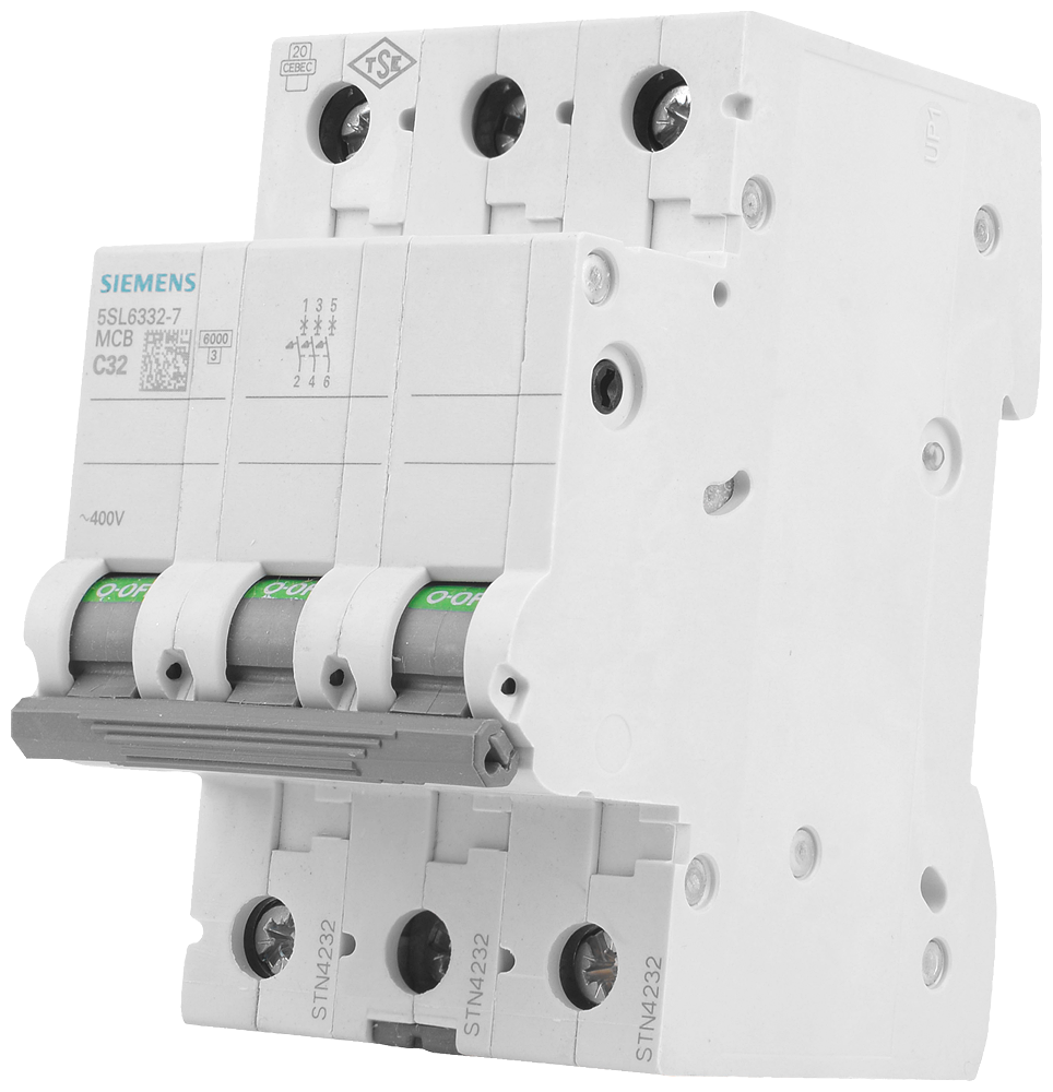 Siemens modulārais automātslēdzis 3F, C-32 A, 400V, 6kA