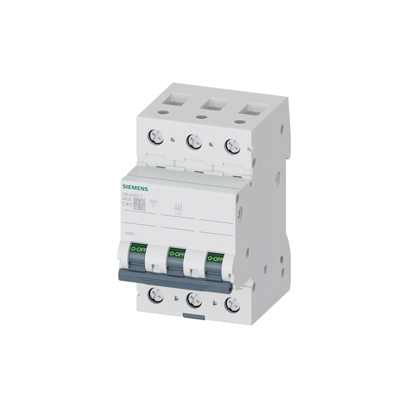 Siemens modulārais automātslēdzis 3F, C-40A, 400V, 6kA