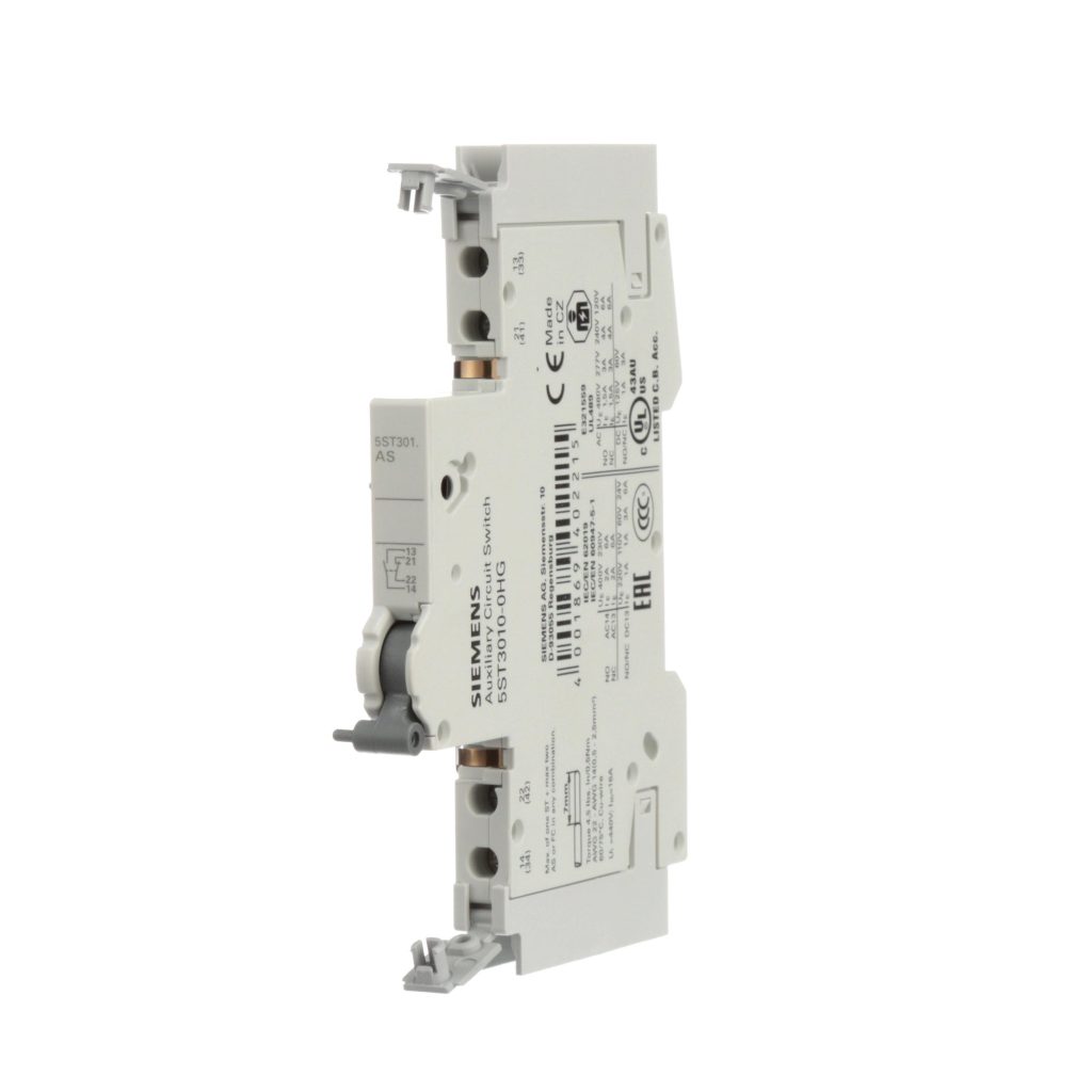 Siemens palīgkontakts, 1NO + 1NC, 5SL, 5SY, 5SP, 5TL1, 5SU1 un 5SV sērijai