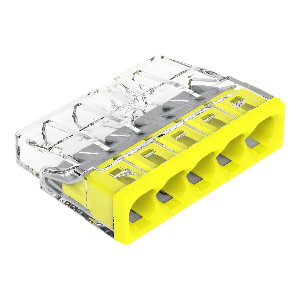 Cieto vadu savienotājs pieciem vadiem 0.5-2.5mm2 24A/400V (1iep.=100gab.)