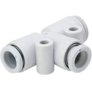 SMC KQ2T08-10A T-veida pārejas savienotājs, 8/10 mm