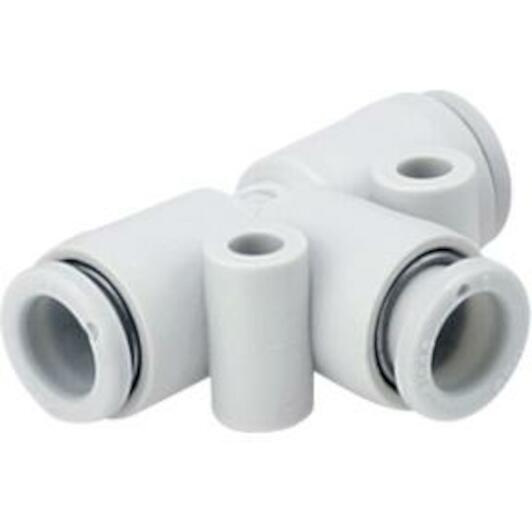 SMC KQ2T08-10A T-veida pārejas savienotājs, 8/10 mm